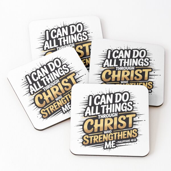 Item preview, I Can Do All Things Through Christ Philippians 4:13 Christian T-Shirt | Bible Verse Gift designed and sold by EvolusionPro.