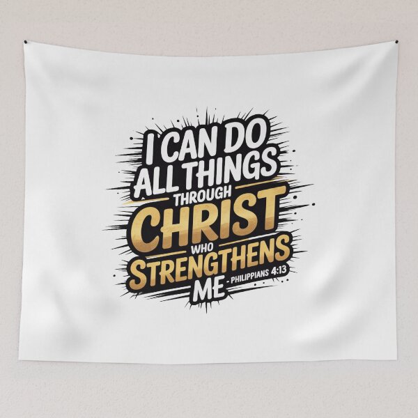 Item preview, I Can Do All Things Through Christ Philippians 4:13 Christian T-Shirt | Bible Verse Gift designed and sold by EvolusionPro.