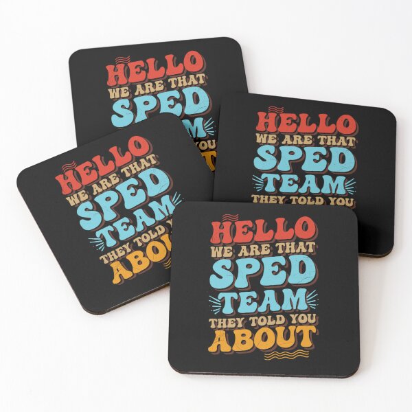 Item preview, Hello We Are That SPED Team Retro Groovy Teacher designed and sold by Ali-printshop.