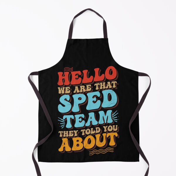 Item preview, Hello We Are That SPED Team Retro Groovy Teacher designed and sold by Ali-printshop.
