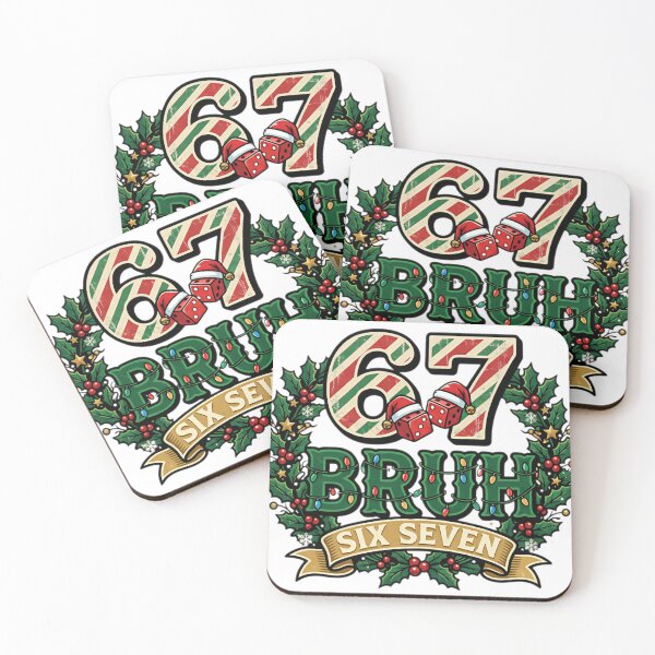 Item preview, funny six seven christmas dice meme party art designed and sold by ArtDesignTp.