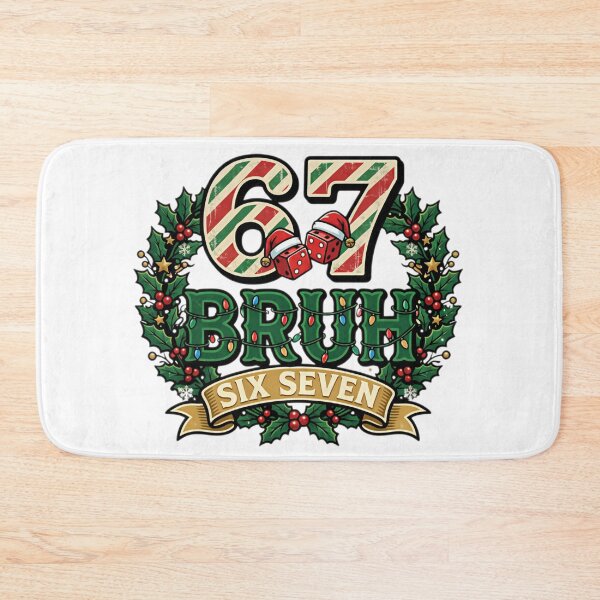 Item preview, funny six seven christmas dice meme party art designed and sold by ArtDesignTp.