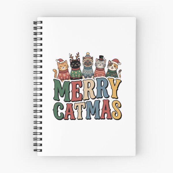 Item preview, xmas cat merry catmas cute holiday gift designed and sold by ArtDesignTp.