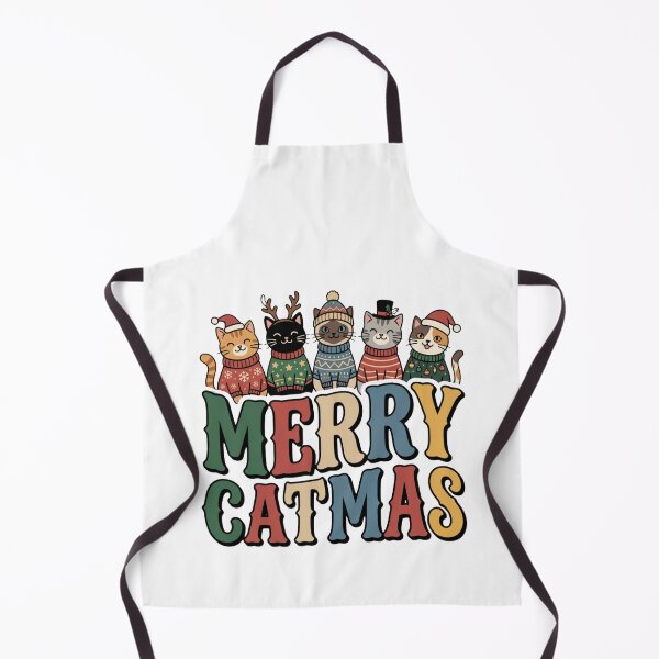 Item preview, xmas cat merry catmas cute holiday gift designed and sold by ArtDesignTp.