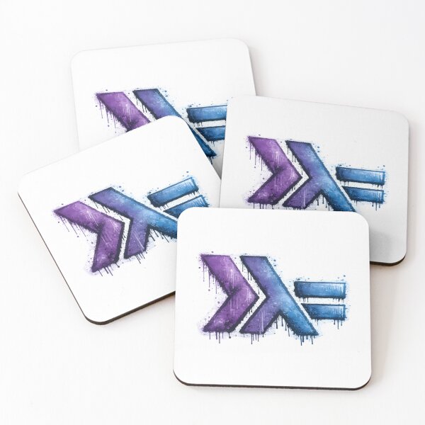 Item preview, Haskell Graffiti Logo – Functional Programming Street Art designed and sold by Nerd Romance Café.