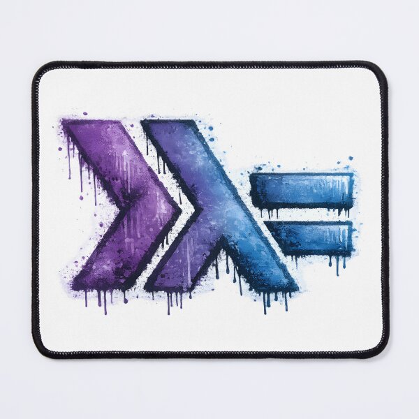 Item preview, Haskell Graffiti Logo – Functional Programming Street Art designed and sold by Nerd Romance Café.