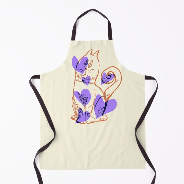 Item preview, Mr. Silly Puss - Hearts - Orange & purple designed and sold by levivianne.