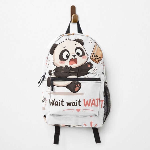 Item preview, Panda Dropping Drink Wait Wait Panic Moment designed and sold by Sadia  Jannat.