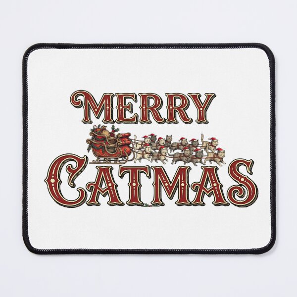 Item preview, santa says merry catmas funny xmas cat designed and sold by ArtDesignTp.