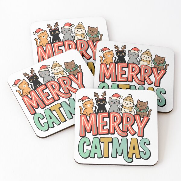 Item preview, merry catmas christmas cat santa says gift designed and sold by ArtDesignTp.