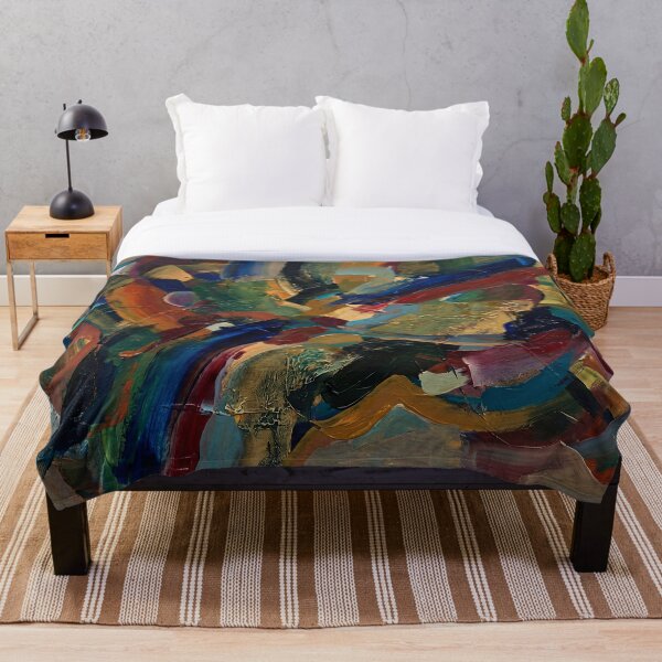 Aperçu de l'œuvre Peinture à l'huile abstraite en impasto, composition texturée créée et vendue par PixorStudio.