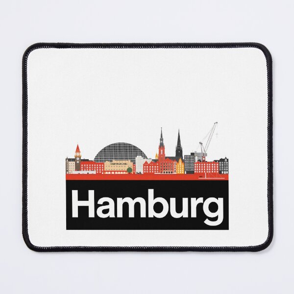 Item preview, Hamburg – Constructivist City Art Print | Industrial Skyline Collage Poster designed and sold by OzzFrequency.