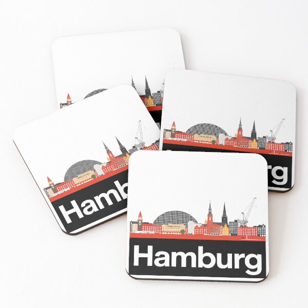 Item preview, Hamburg – Constructivist City Art Print | Industrial Skyline Collage Poster designed and sold by OzzFrequency.