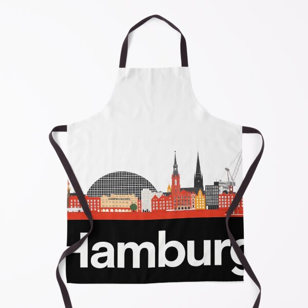Item preview, Hamburg – Constructivist City Art Print | Industrial Skyline Collage Poster designed and sold by OzzFrequency.