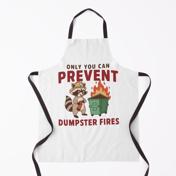 Item preview, Only You Can Prevent Dumpster Fires Funny Raccoon Trash Panda Sarcastic T-Shirt designed and sold by SaltyBonesClub.