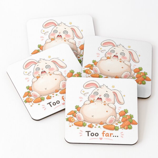 Item preview, Overloaded Bunny Ate Too Many Carrots Too Far Moment designed and sold by Sadia  Jannat.