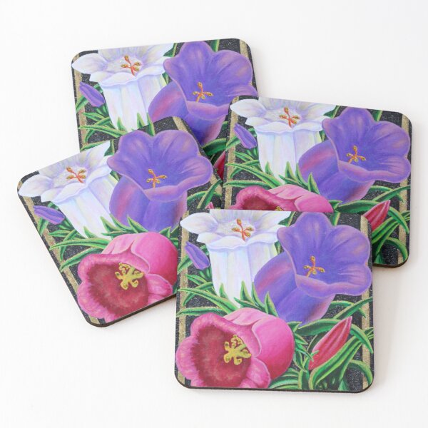 Item preview, Floral Beauty 3 - Colorful Bellflowers designed and sold by Ginette Ash.