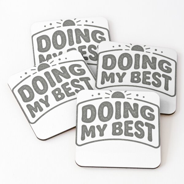 Item preview, Doing My Best Funny Quote – Low Battery Mood Relatable Design designed and sold by JA World - Art & Design.