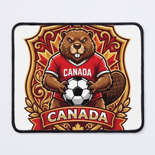 Item preview, Canada Beaver Soccer Emblem designed and sold by Art Intelligence.