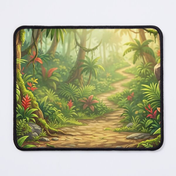 Item preview, Lush Tropical Jungle Path Sunlight designed and sold by PixorStudio.