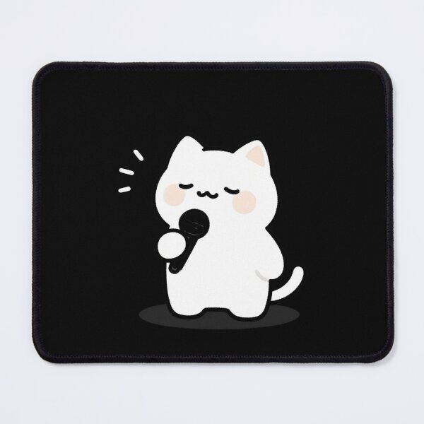 Item preview, Cute Singing Cat Karaoke Kawaii Neko Art designed and sold by artlife4.