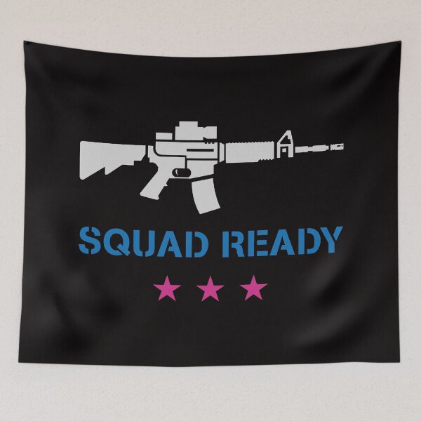 Item preview, Squad Ready Neon Rifle Gaming FPS designed and sold by ElectroSphere46.