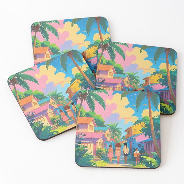 Item preview, Tropical Sunset Stroll designed and sold by LofiHorizon.