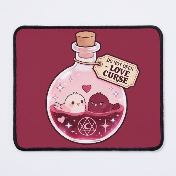 Item preview, Forbidden Love Potion Lovebirds Gothic Kawaii Romance Aesthetic designed and sold by Ranasko.