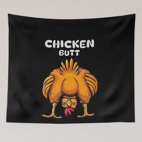 Item preview, Guess What? Chicken Butt! Funny Chicken Joke Double Sided Back designed and sold by BornBorn.