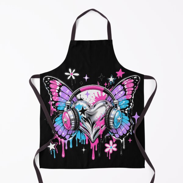 Item preview, Chrome Heart Butterfly – Pop Y2K Wings & Headphones designed and sold by creatix-boutik.