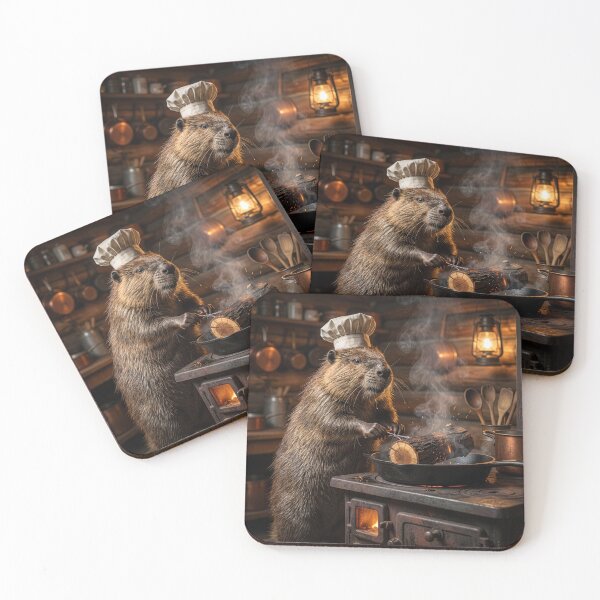 Item preview, Beaver Chef Pan Sears a Log designed and sold by Tridentulus.