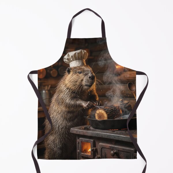 Item preview, Beaver Chef Pan Sears a Log designed and sold by Tridentulus.