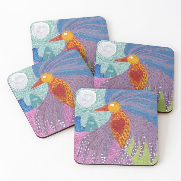 Item preview, Colorful Phoenix with Heart with LA letters in background designed and sold by joeybrooksarts.
