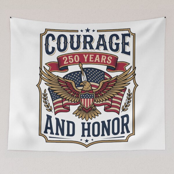 Item preview, liberty eagle flag 250 years 1776 2026 pride designed and sold by ArtDesignTp.