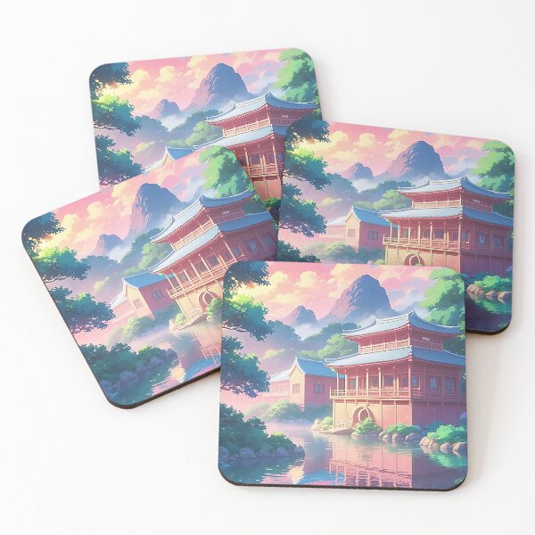 Item preview, Temple of the Mirrored Sunset designed and sold by LofiHorizon.