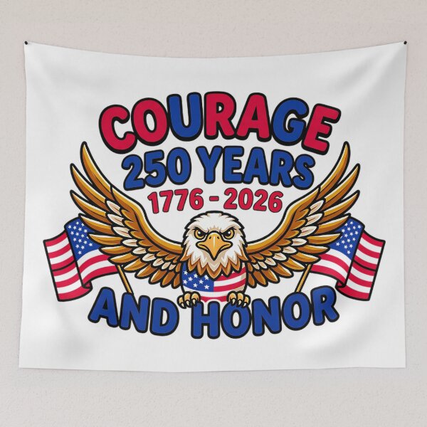 Artikelvorschau, Amerikanisches Erbe: Adlerflagge – 250-jähriges Design entworfen und verkauft von ArtDesignTp.