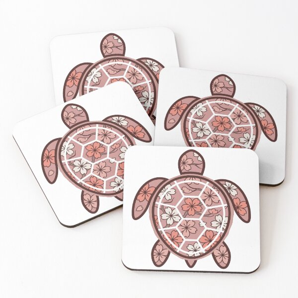 Item preview, Cherry Blossom Sea Turtule Art designed and sold by shellle in the ocean.