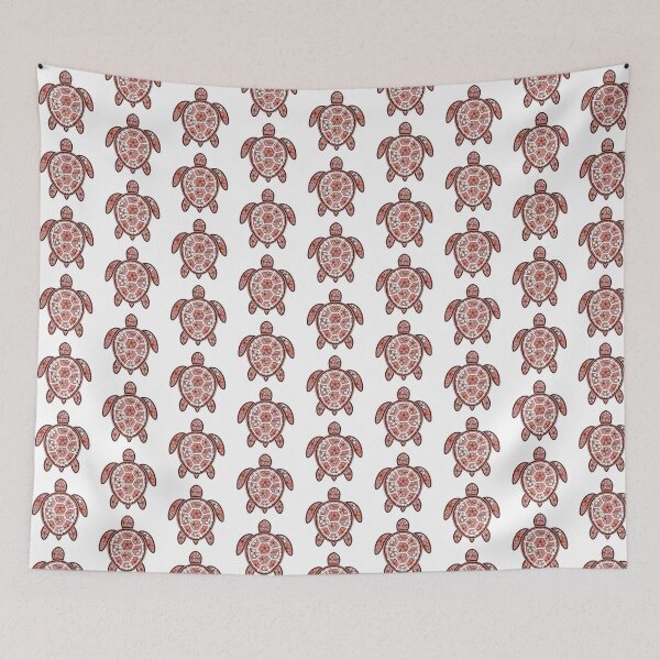 Item preview, Cherry Blossom Sea Turtule Art designed and sold by shellle in the ocean.