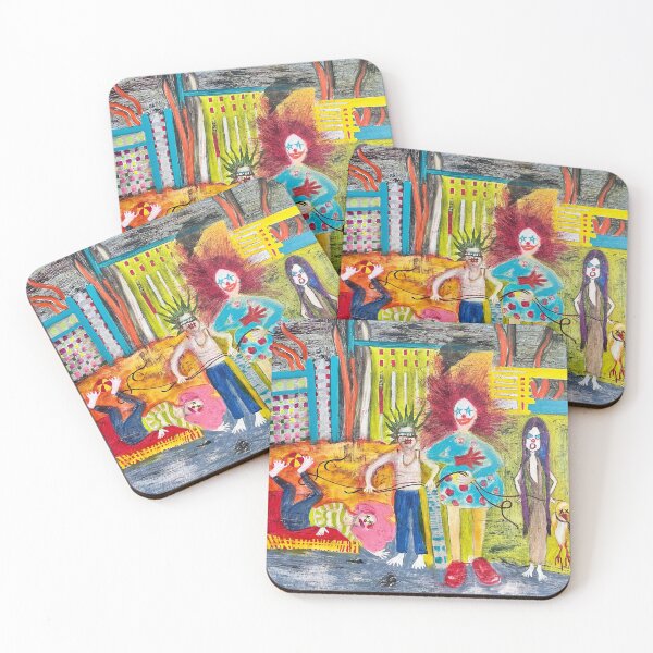 Item preview, Send in the Clowns Demented Dream Image Painting designed and sold by joeybrooksarts.