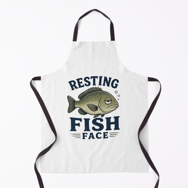 Item preview, Resting Fish Face Funny Fish Shirt Cute Fishing Pun Animal Meme Graphic Tee designed and sold by SleepyLlamaClothes.