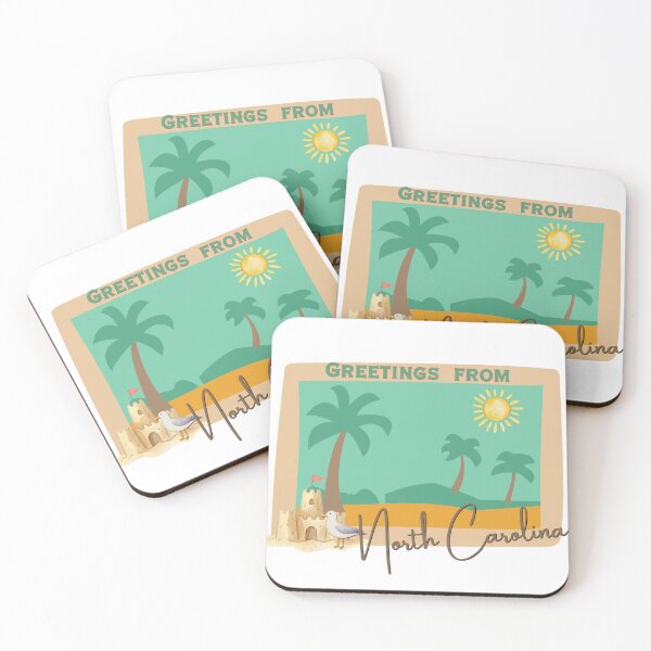 Item preview, Greetings from North Carolina — Retro Vintage Postcard Design designed and sold by DonnaRaine.