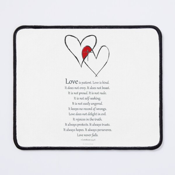 Item preview, Love 1 Corinthians 13 Bible Verse Christian Art Wedding Gift designed and sold by Sharon Cummings Art.