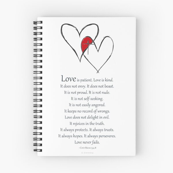 Item preview, Love 1 Corinthians 13 Bible Verse Christian Art Wedding Gift designed and sold by Sharon Cummings Art.