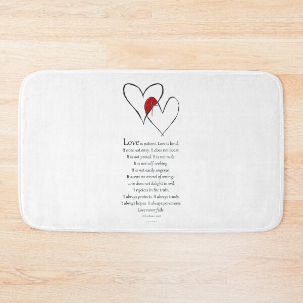 Item preview, Love 1 Corinthians 13 Bible Verse Christian Art Wedding Gift designed and sold by Sharon Cummings Art.
