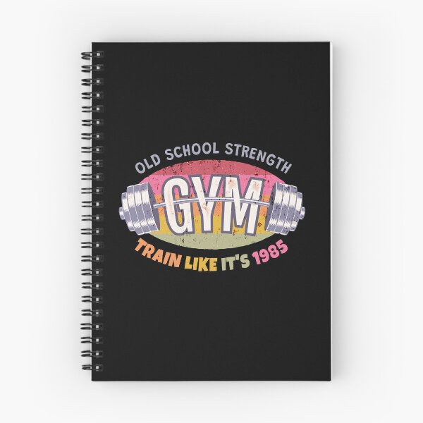 Item preview, Old School Gym: Strength Training Like It’s Vintage 80s Bodybuilding. Train Like It's 1985. Rainbow. Grunge version designed and sold by SIR13.