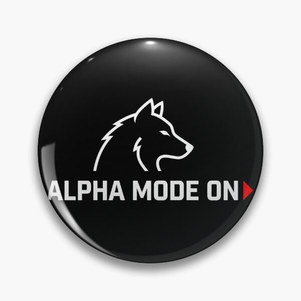 Item preview, Alpha Mode On - Minimalist Wolf Streetwear Design designed and sold by No Excuses .