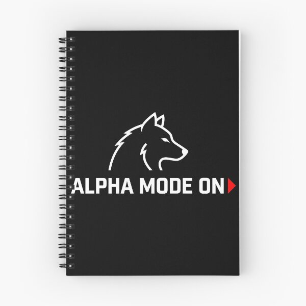 Item preview, Alpha Mode On - Minimalist Wolf Streetwear Design designed and sold by No Excuses .