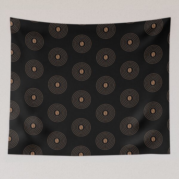 Item preview, Coffee Vibration Wave Circle Minimal Design designed and sold by AnnSign.