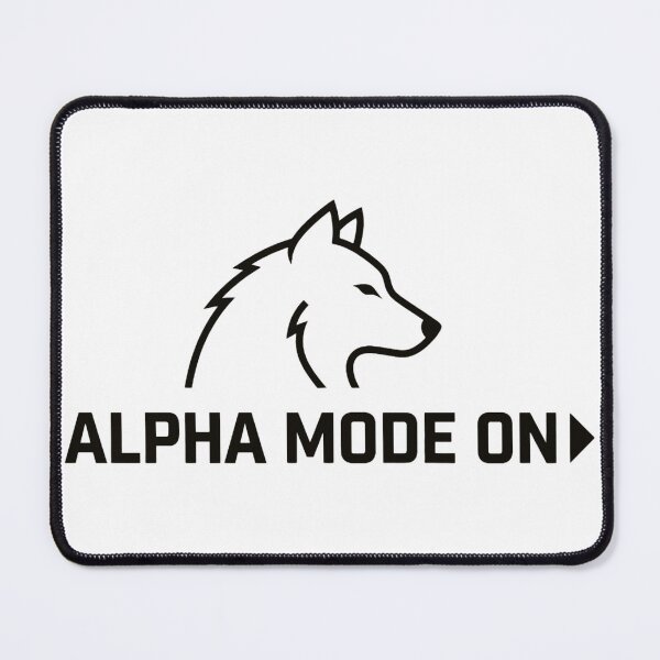 Item preview, Modern Alpha Wolf Silhouette - Bold Typography Art designed and sold by No Excuses .