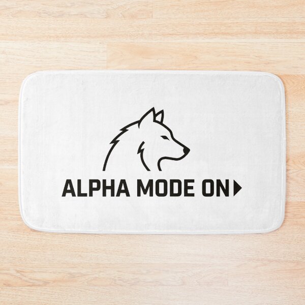 Item preview, Modern Alpha Wolf Silhouette - Bold Typography Art designed and sold by No Excuses .